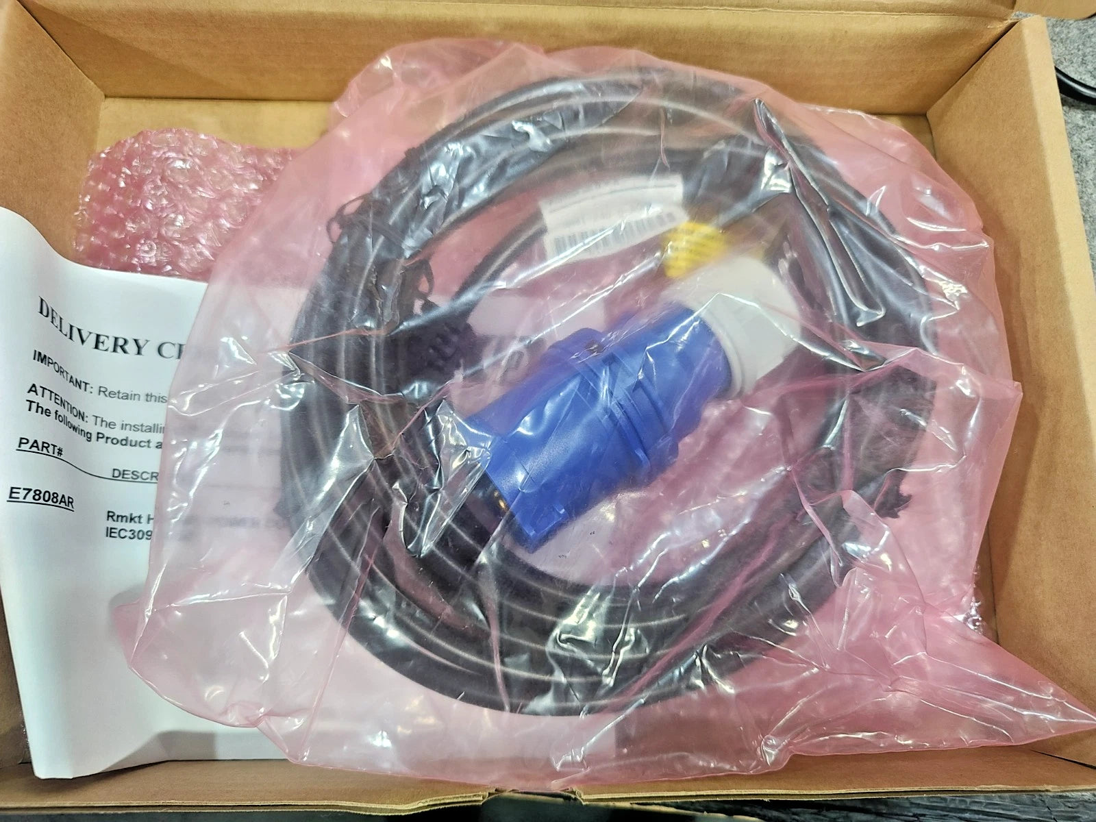 HPE Power cable 4.5m IEC309, C19 Male to Female P/N: 8120-6897