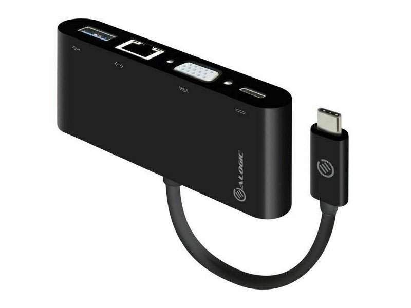 ALOGIC USB-C MultiPort Adapter VGA/USB 3.0/Gigabit Ethernet/USB-C