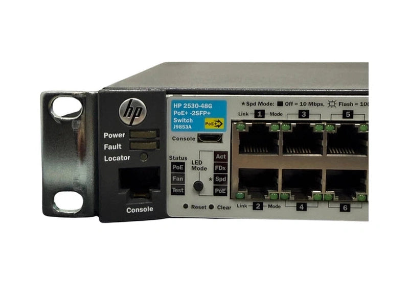 **Used/Refurbished** HP 2530-48G-PoE+-2SFP+ 48 Port Gigabit Ethernet Switch with 382W Power Budget