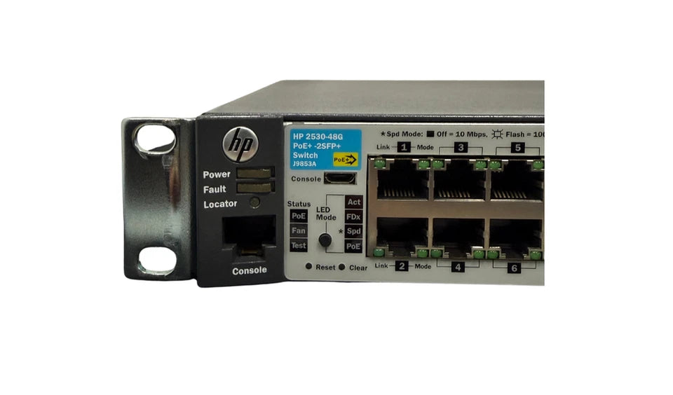 **Used/Refurbished** HP 2530-48G-PoE+-2SFP+ 48 Port Gigabit Ethernet Switch with 382W Power Budget