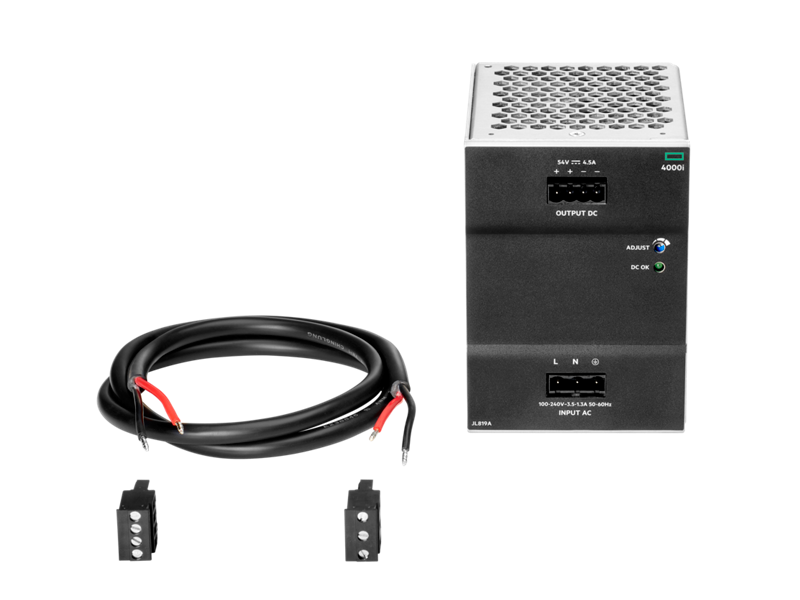 HPE Aruba Networking 4000i POE 54VDC 240W 100‑240VAC DIN Power Supply JL819A