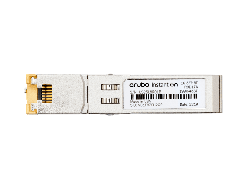 HPE Aruba Instant On 1G SFP RJ45 T 100m Cat5e Transceiver