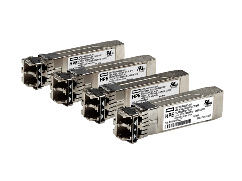 HPE MSA 25Gb SFP28 Short Range4-pack iSCSI Transceiver S0K91A