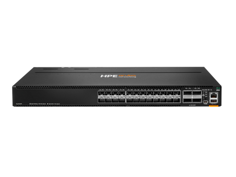 HPE Aruba Networking CX 8100 24x10G SFP+ 4x40/100G QSFP28 FB Airflow 3Fan 2AC PSU Switch Bdl