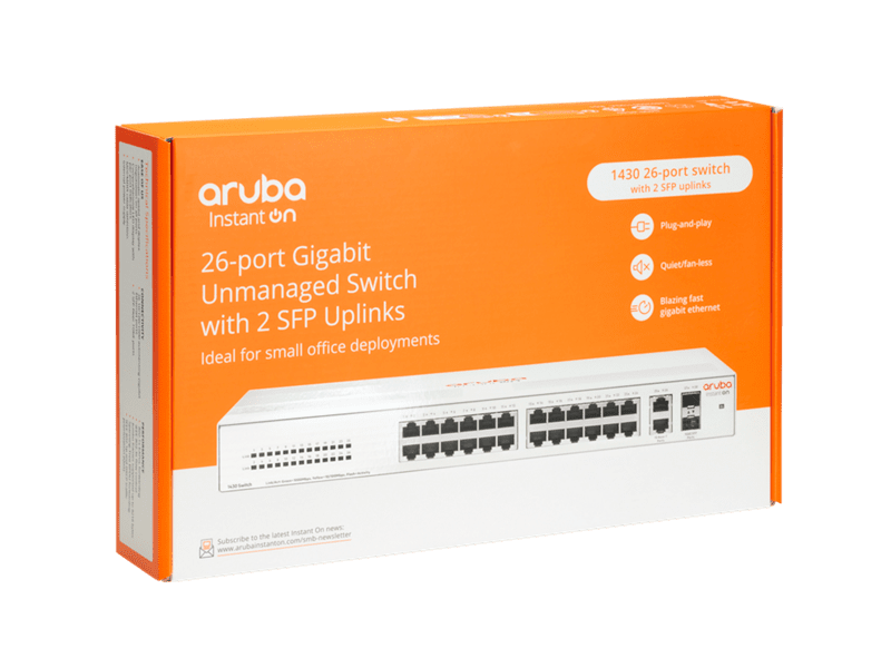 HPE Aruba Instant On 1430 26G 2xSFP Switch