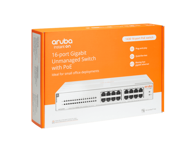 HPE Aruba Instant On 1430 16G CL4 POE 124W Switch