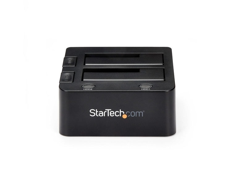 StarTech 2 Bay USB to Sata Hard Drive Docking Station, 2.5/3.5" SSD/HDD 2Yr