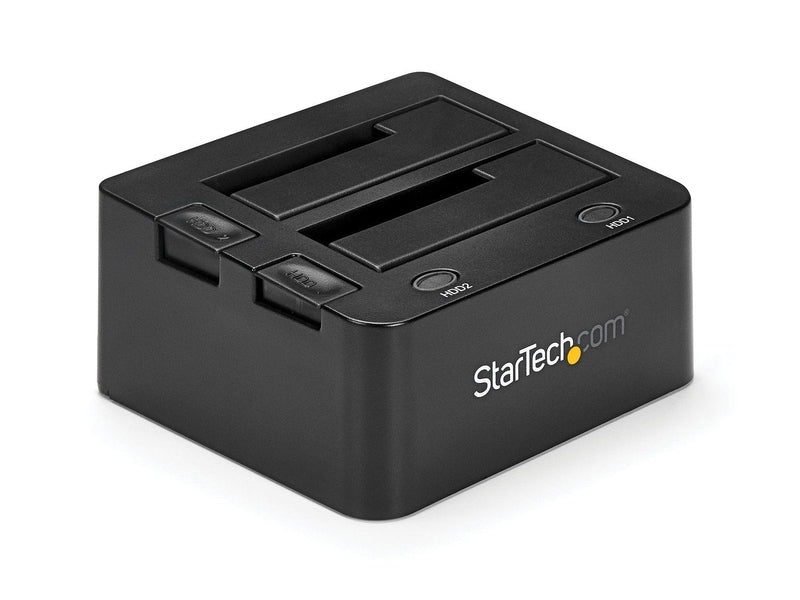 StarTech 2 Bay USB to Sata Hard Drive Docking Station, 2.5/3.5" SSD/HDD 2Yr