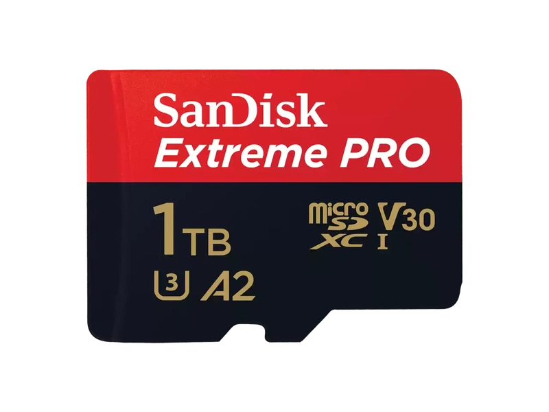 SanDisk 1TB Extreme® PRO microSDXC™ UHS-I CARD, SQXCD 1TB, V30, U3, C10, A2, UHS-I