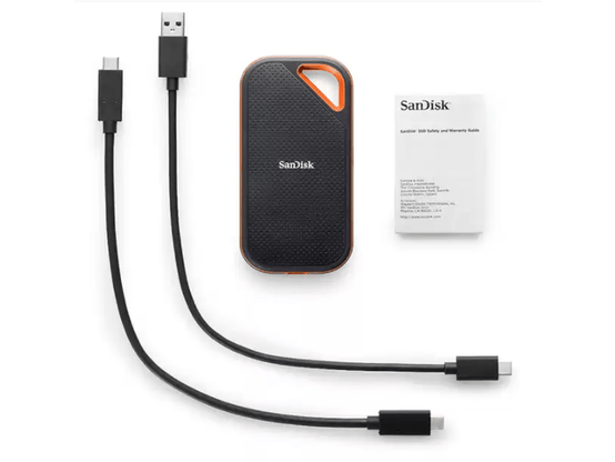 SanDisk Extreme Pro 1TB Portable SSD E81  USB 3.2 Gen 2x2 Type C & A