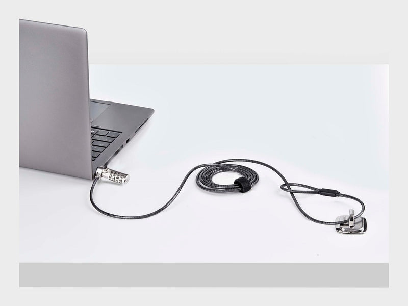 StarTech SSTDC4D-LAPTOP-LOCK 1.5m Slim Lock K-Slot Compatible Security Cable Laptop Lock