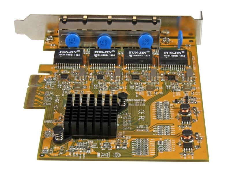 StarTech 4 Port PCIE Gigabit Network Adapter Card, 2Yr