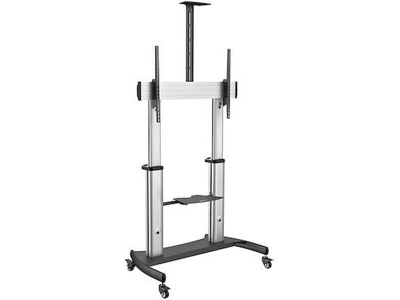 StarTech Heavy Duty TV Trolley Cart with Shelf - 60"-100" Panels