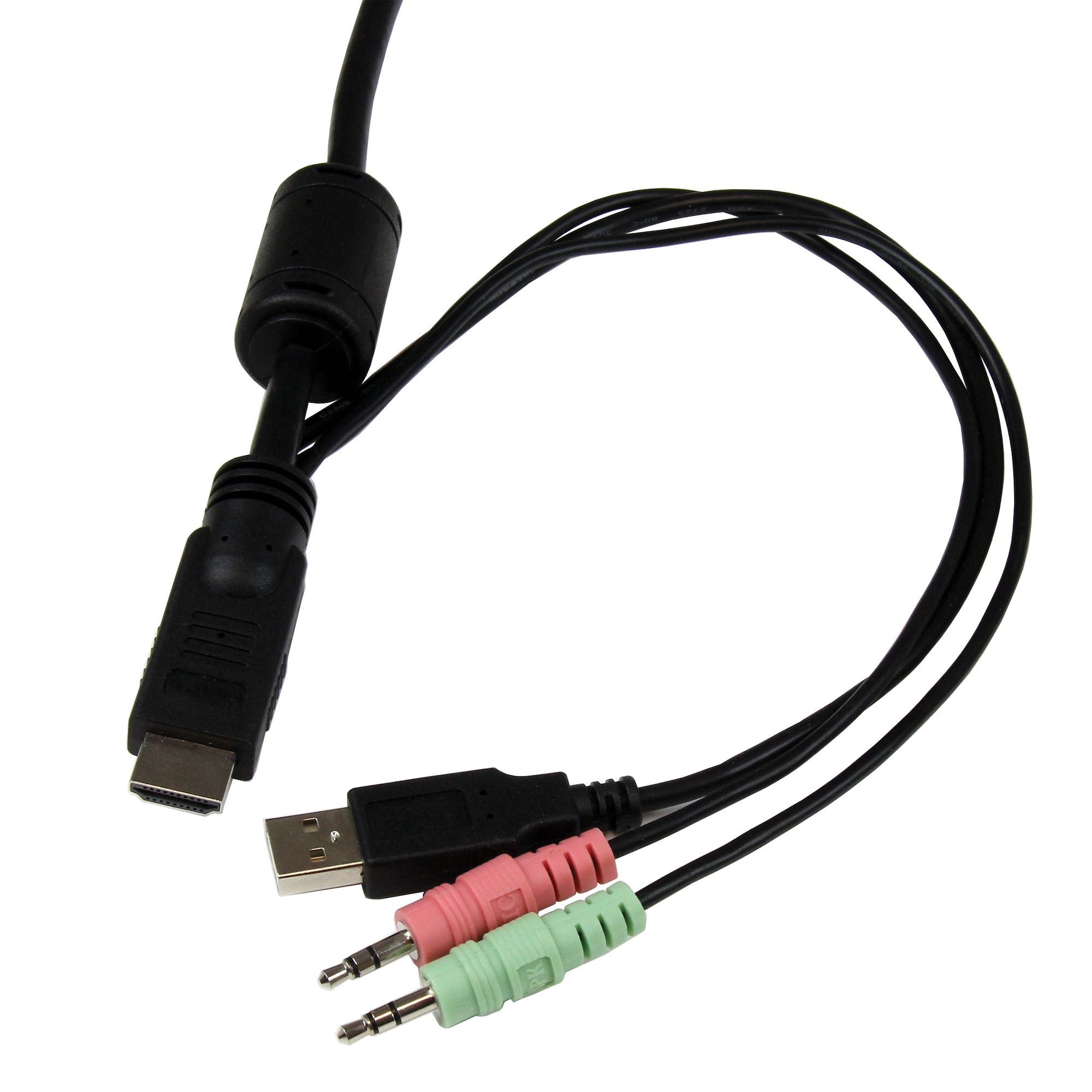 StarTech 2 Port Single HDMI KVM Switch, USB-A, Audio, Remote Switch, 2Yr