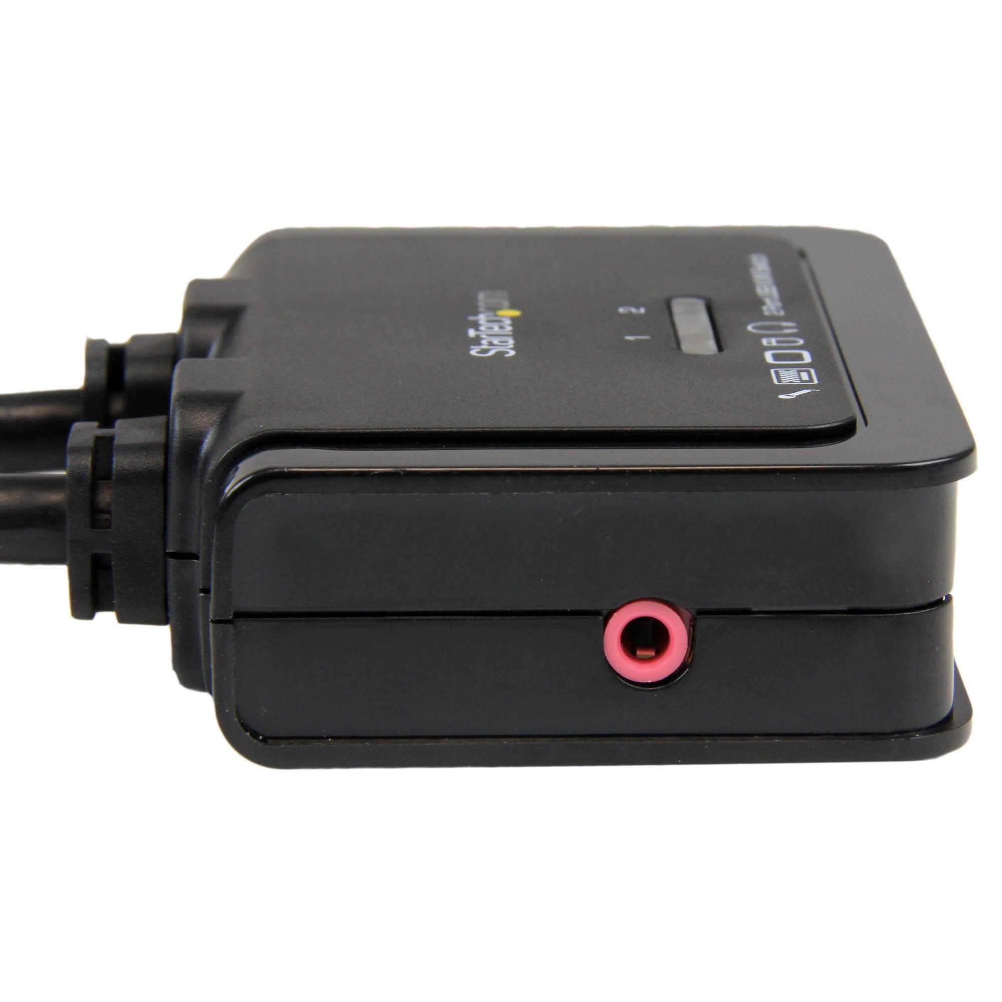 StarTech 2 Port Single HDMI KVM Switch, USB-A, Audio, Remote Switch, 2Yr