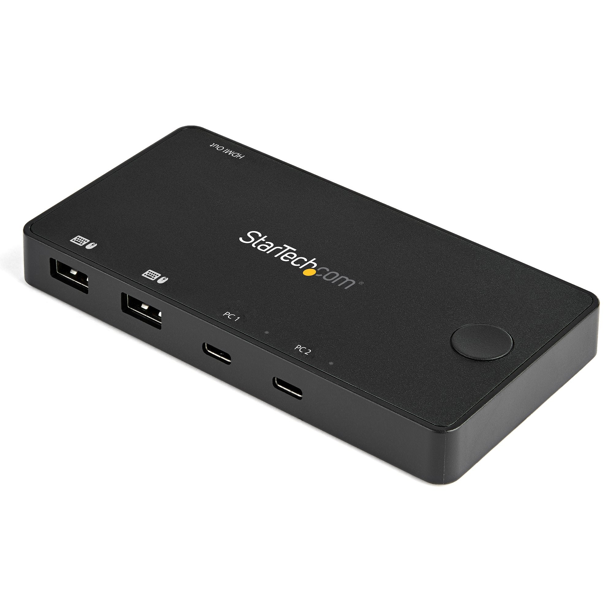 StarTech 2 Port USB C KVM Switch - UHD 4K 60Hz HDMI W/USB Type C Cables 2Yr