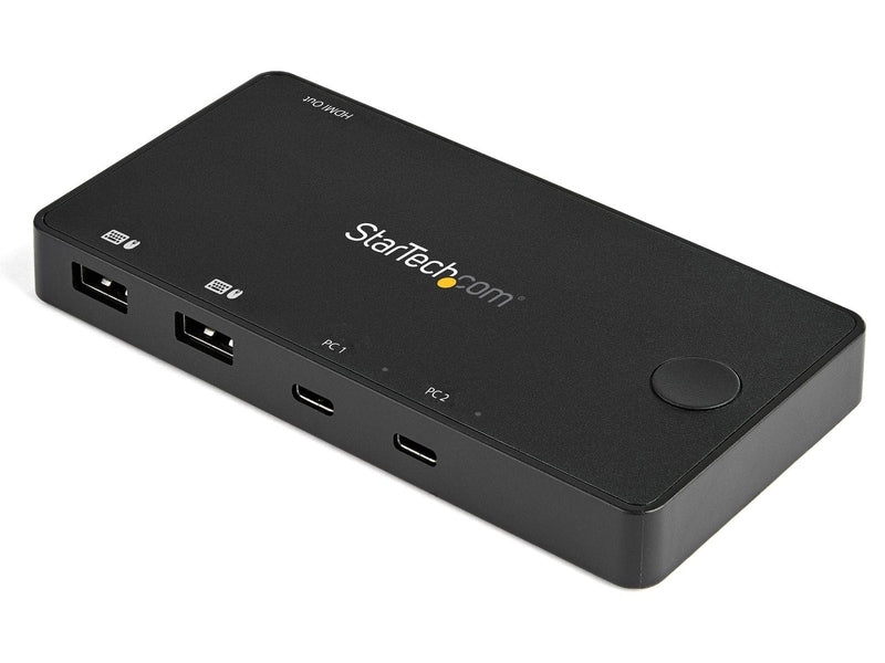 StarTech 2 Port USB C KVM Switch - UHD 4K 60Hz HDMI W/USB Type C Cables 2Yr