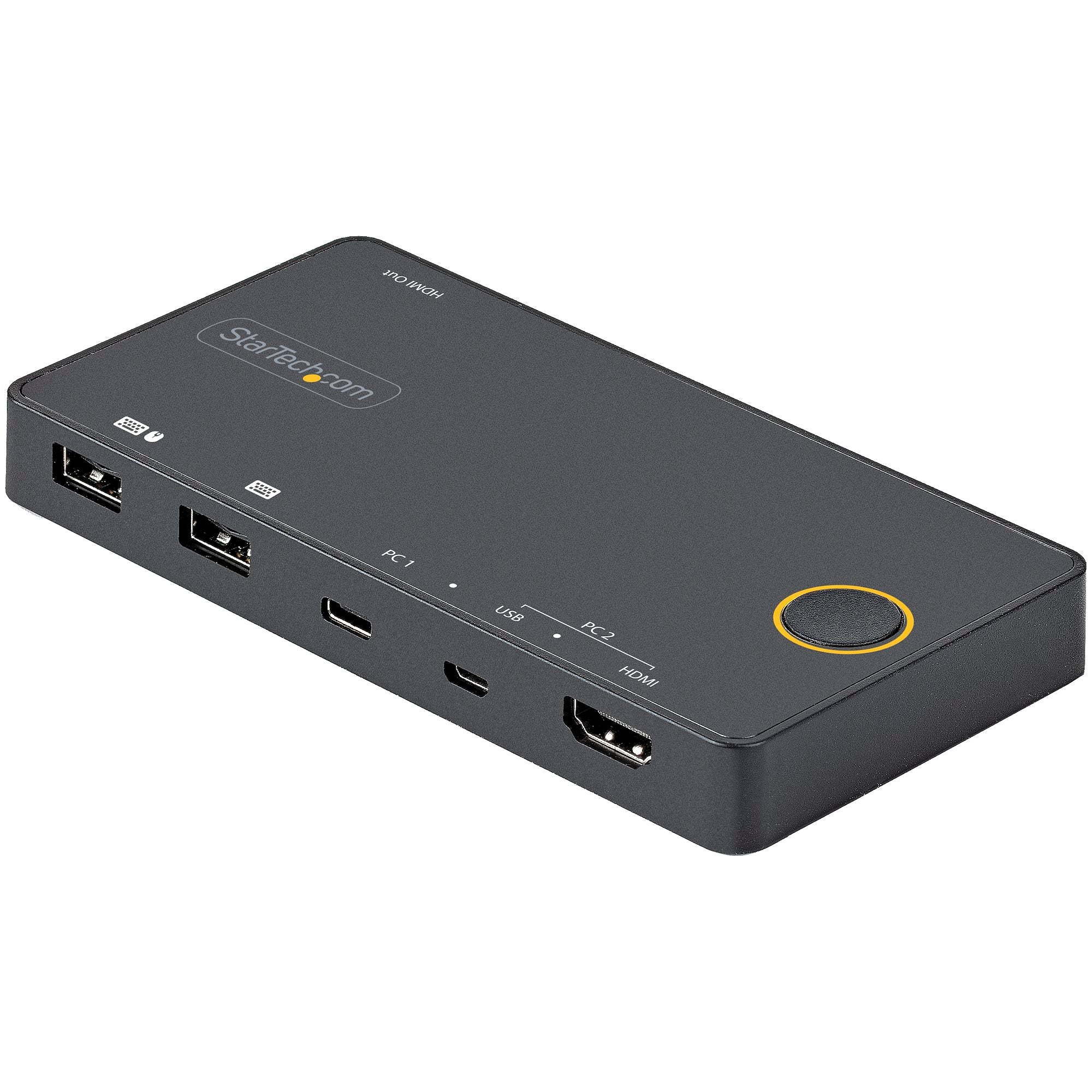 StarTech 2 Port USB-A + HDMI & USB-C KVM Switch - 1X 4K 60Hz HDMI 2.0 2 Yr