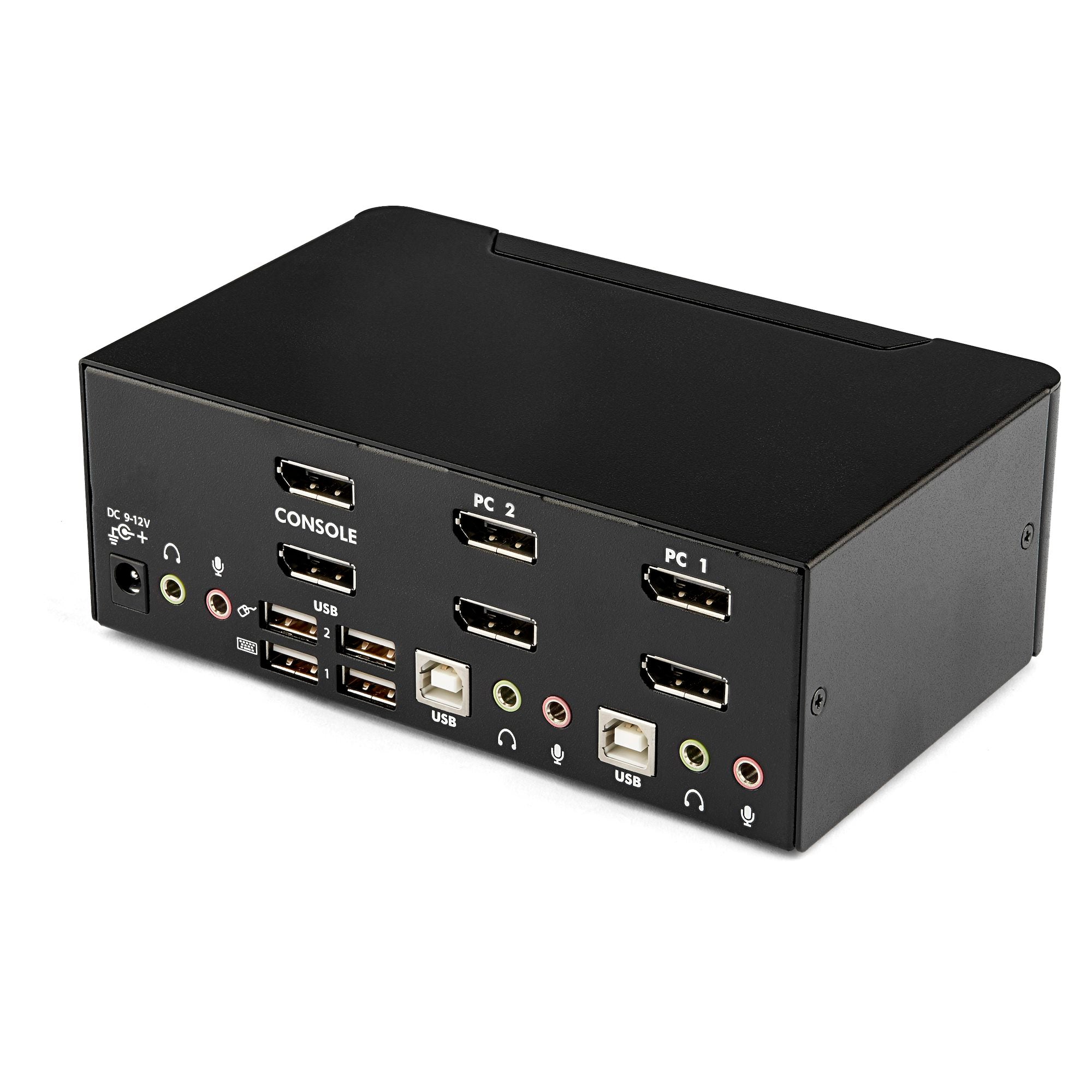 StarTech 2 Port Dual Displayport KVM Switch, USB, Audio, Hotkey, No Cable, 3Yr