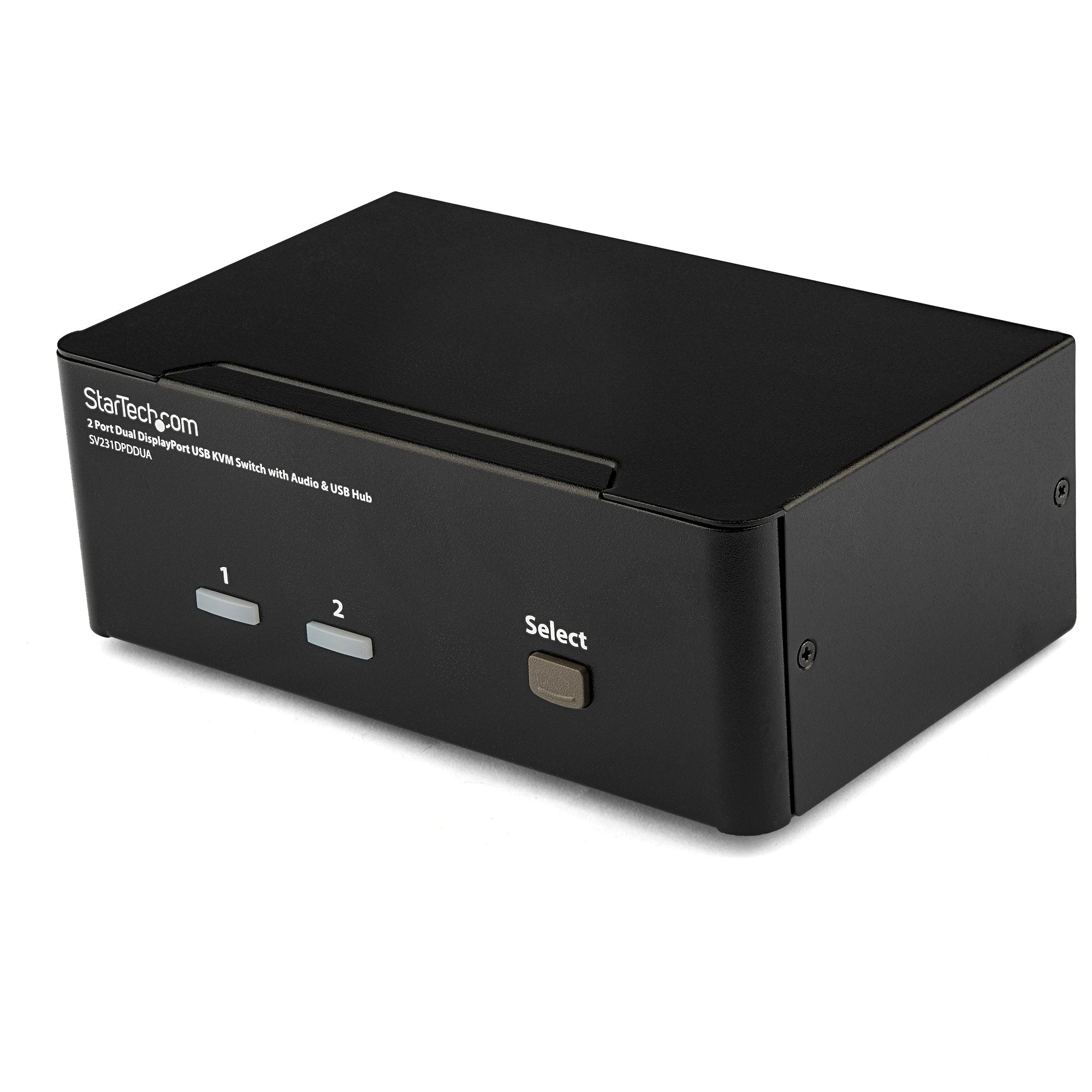 StarTech 2 Port Dual Displayport KVM Switch, USB, Audio, Hotkey, No Cable, 3Yr