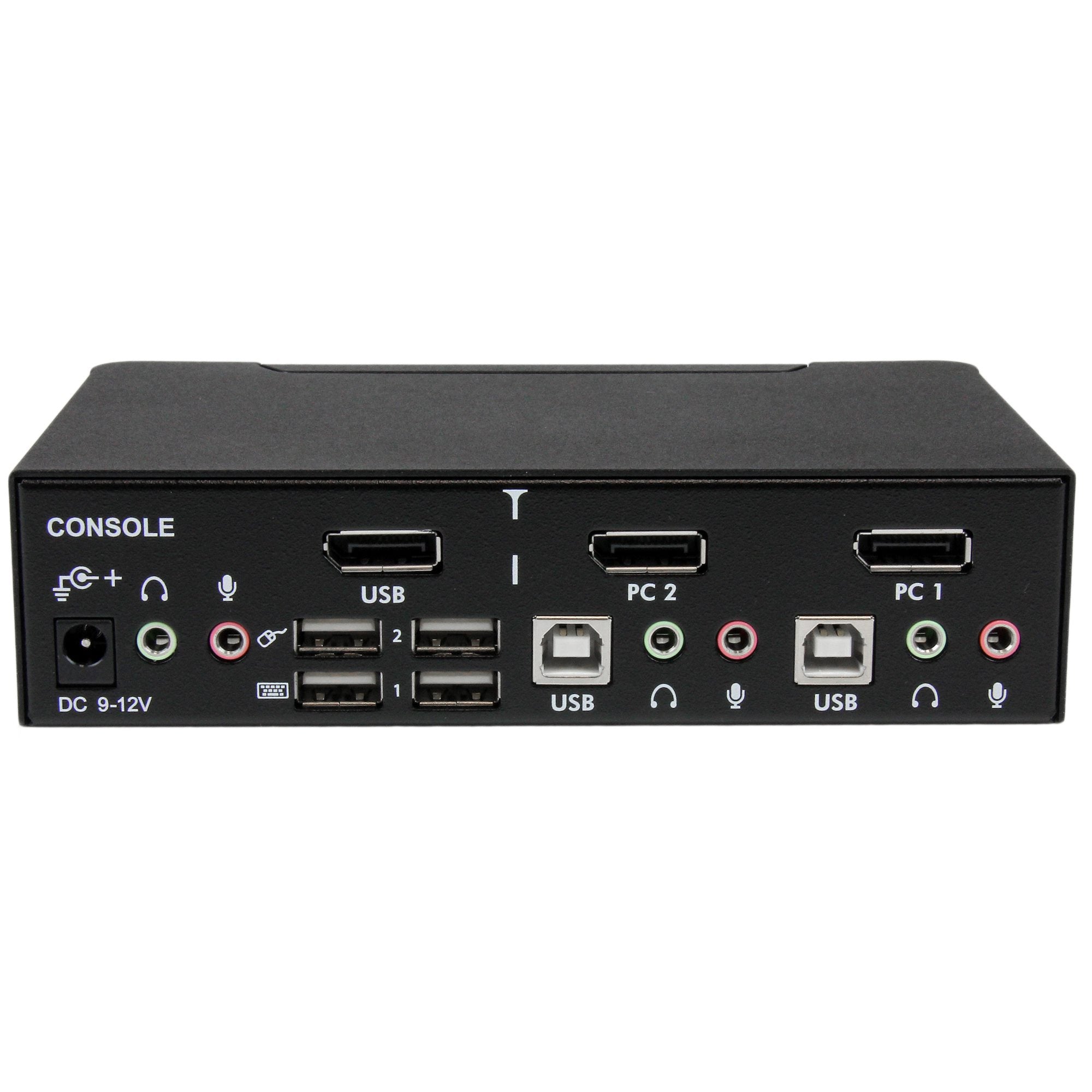 StarTech 2 Port Single Displayport KVM Switch, USB, Audio, No Cable, 3Yr