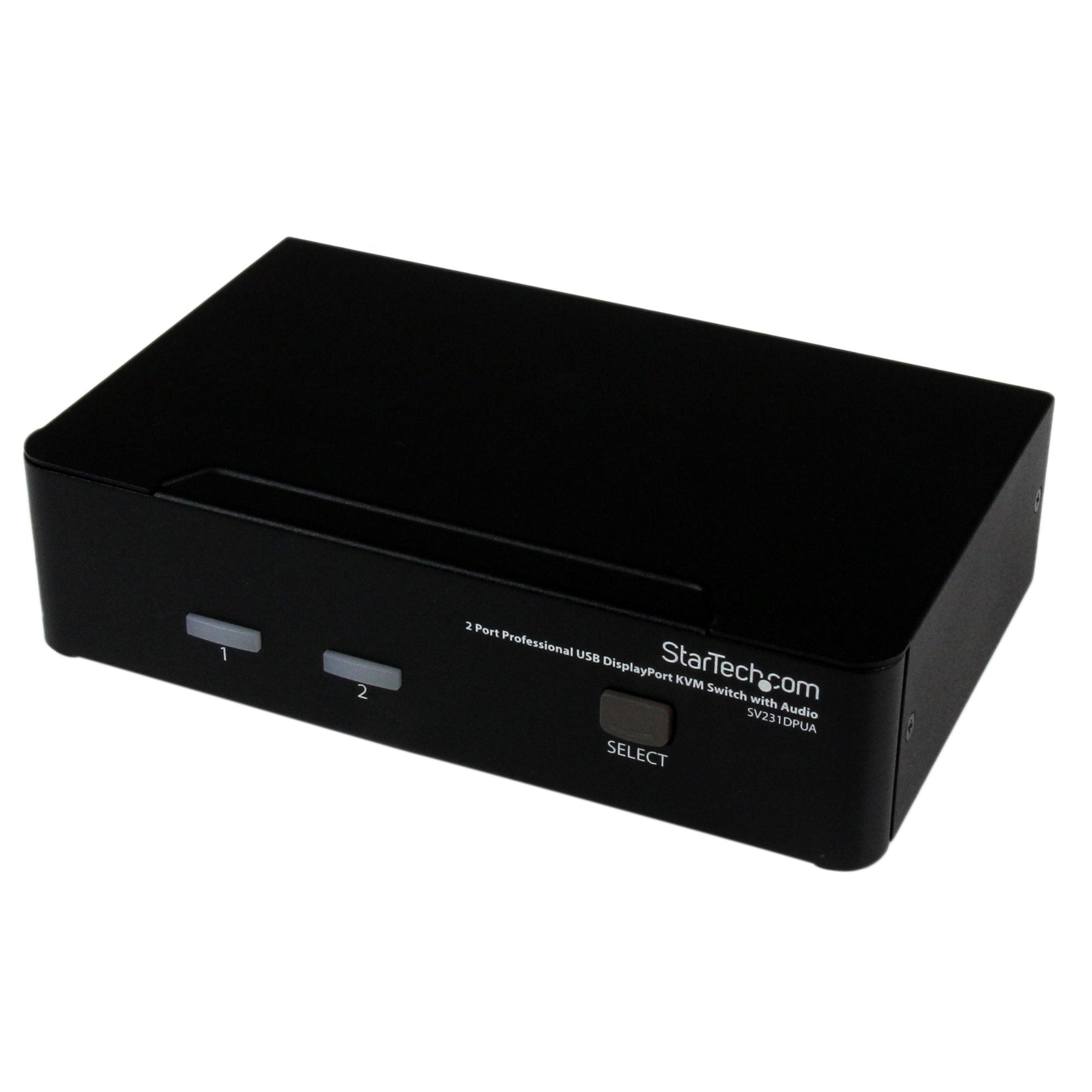 StarTech 2 Port Single Displayport KVM Switch, USB, Audio, No Cable, 3Yr