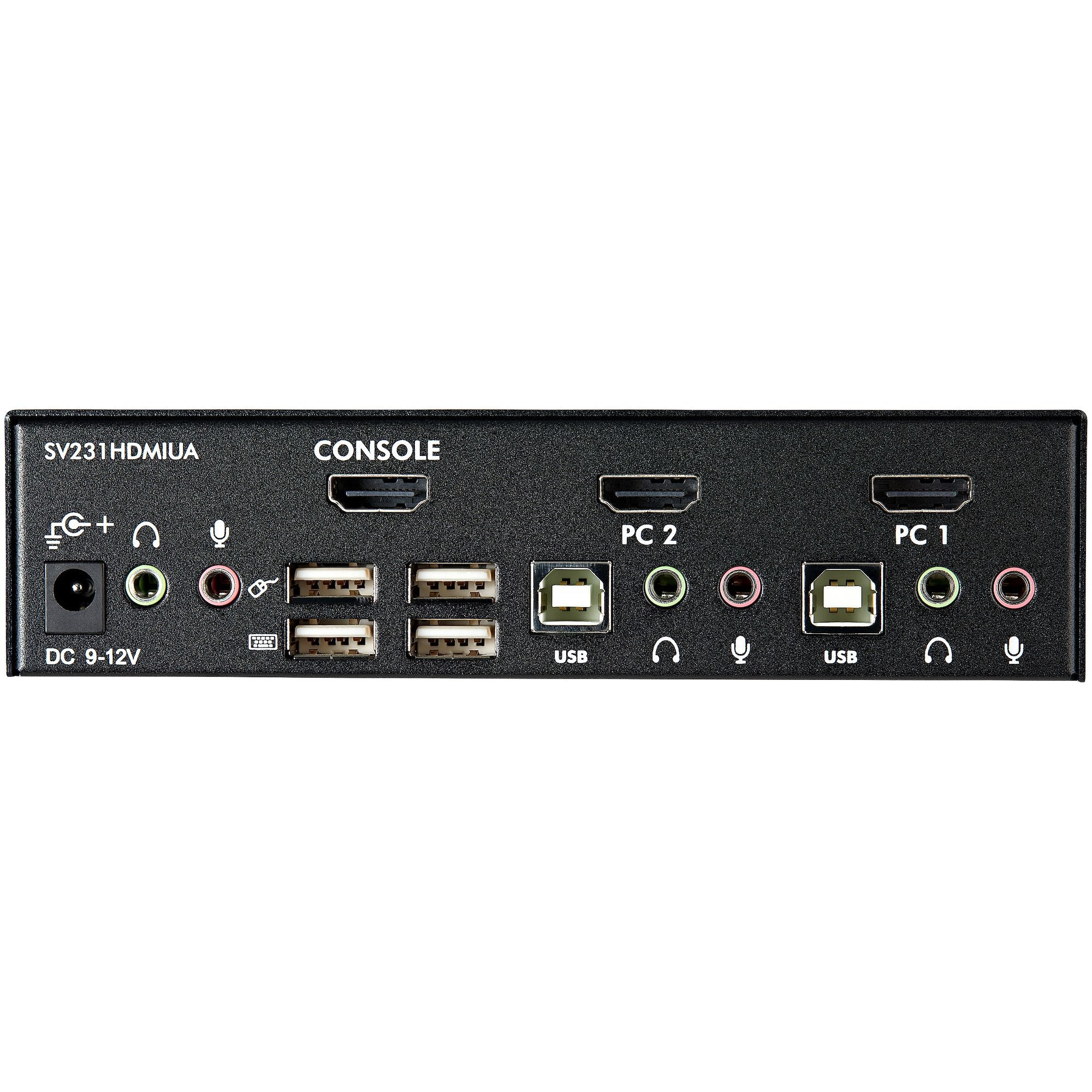 StarTech 2 Port KVM Switch, Single Display, HDMI 3 , USB 4 , Audio, No Cables