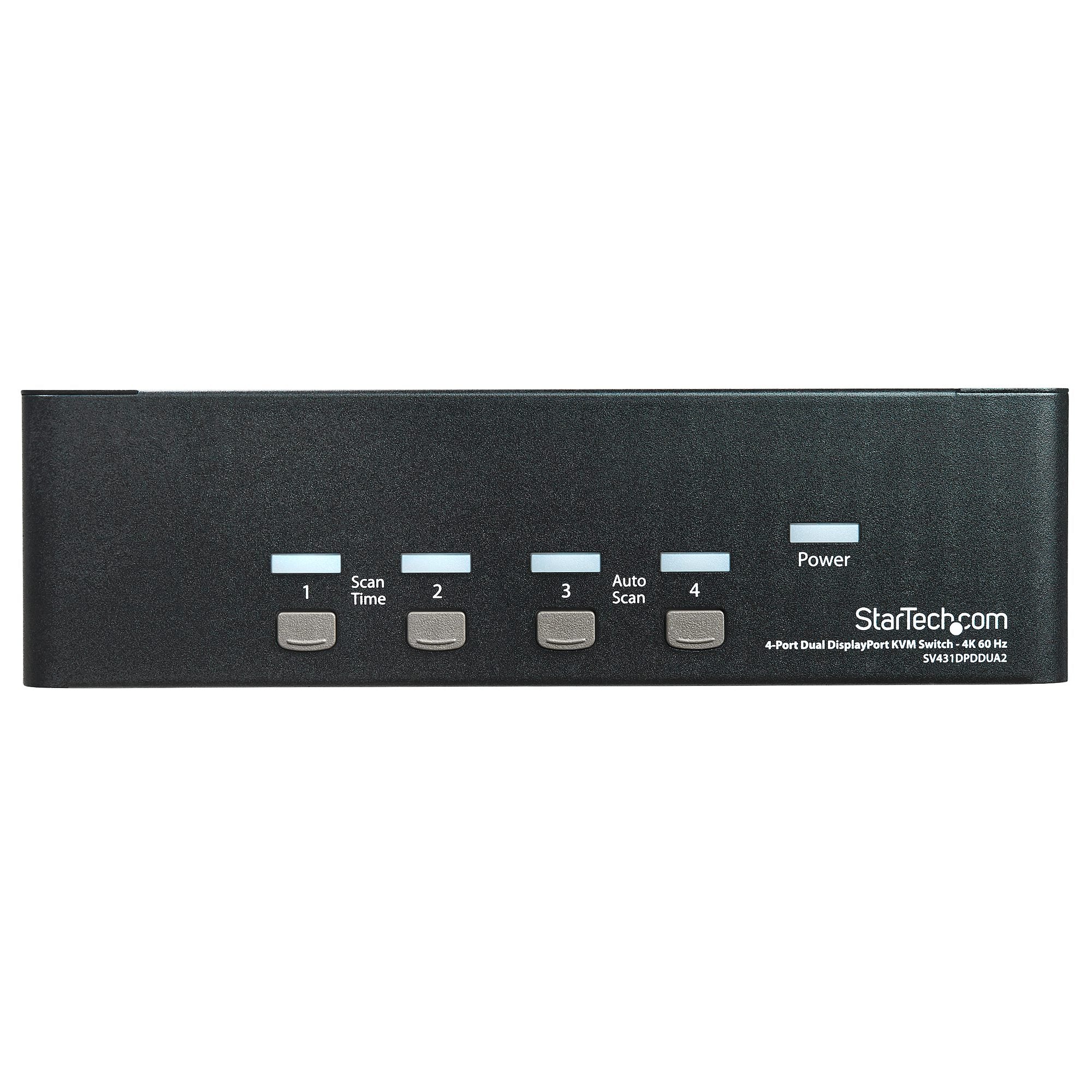 StarTech 4 Port Dual Displayport KVM Switch, USB, Audio, No Cable, 2Yr
