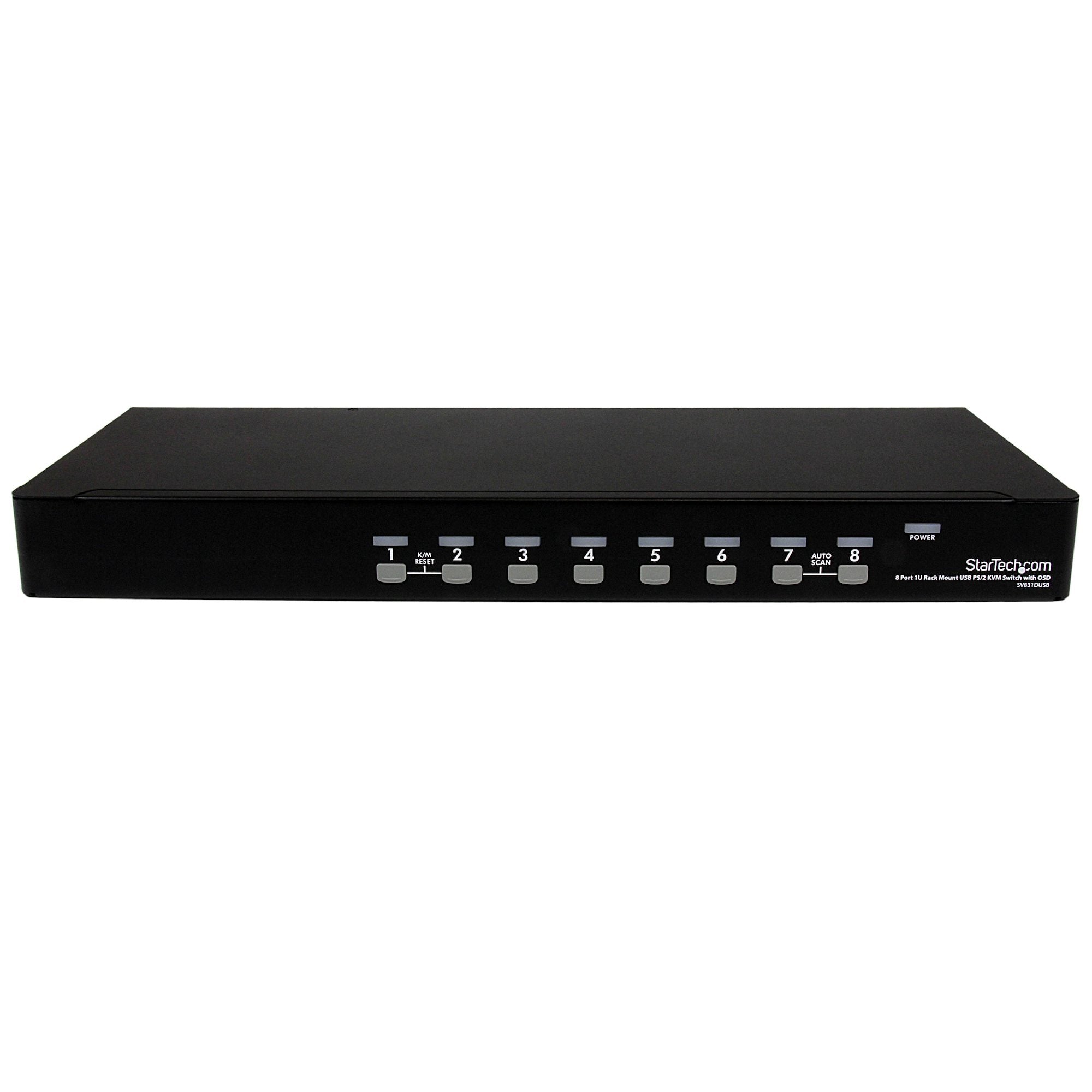 StarTech 8Port 1U VGA KVM Switch, USB, Ps2, Rackmount, 3Yr