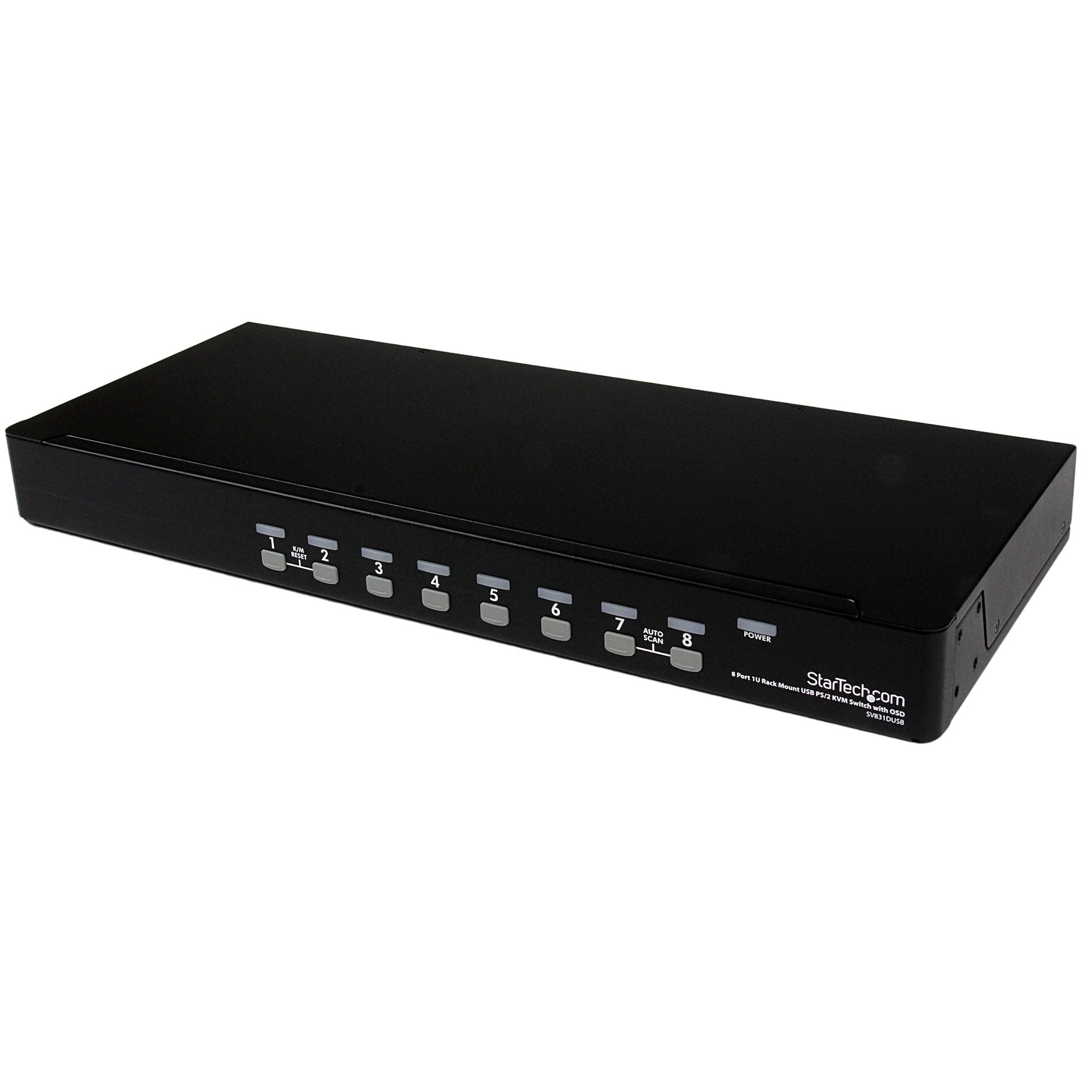 StarTech 8Port 1U VGA KVM Switch, USB, Ps2, Rackmount, 3Yr