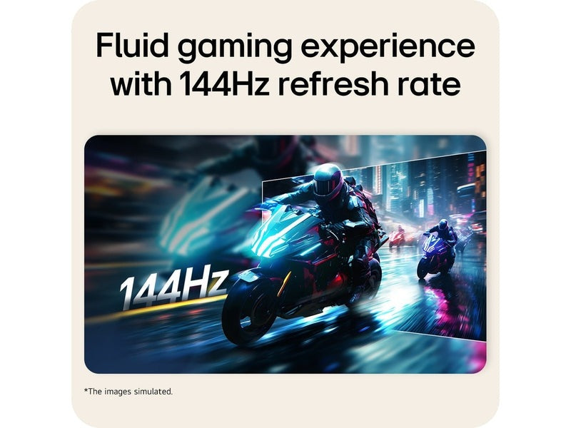 LG 27" 27U411B-B FHD 144Hz Monitor, HDMI, VGA, 100x100 VESA