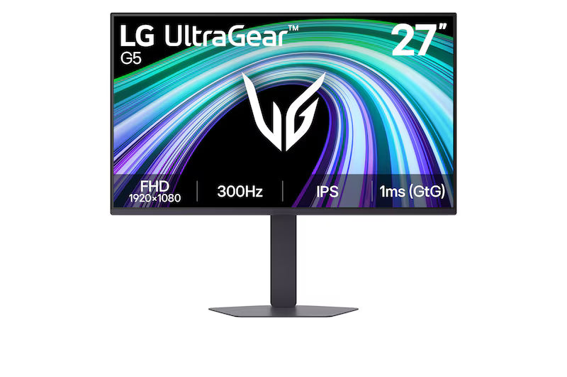 LG UltraGear G5 27" 300Hz FHD Gaming Monitor 27G550B-B