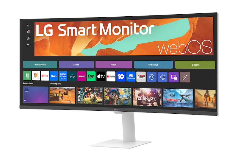 LG 34U601SA-W 34" WQHD VA Curved Smart Monitor