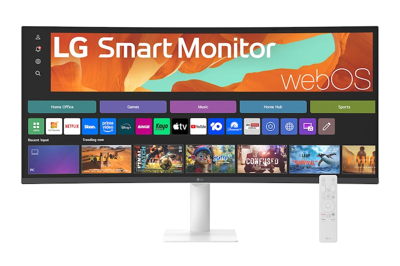 LG 34U601SA-W 34" WQHD VA Curved Smart Monitor