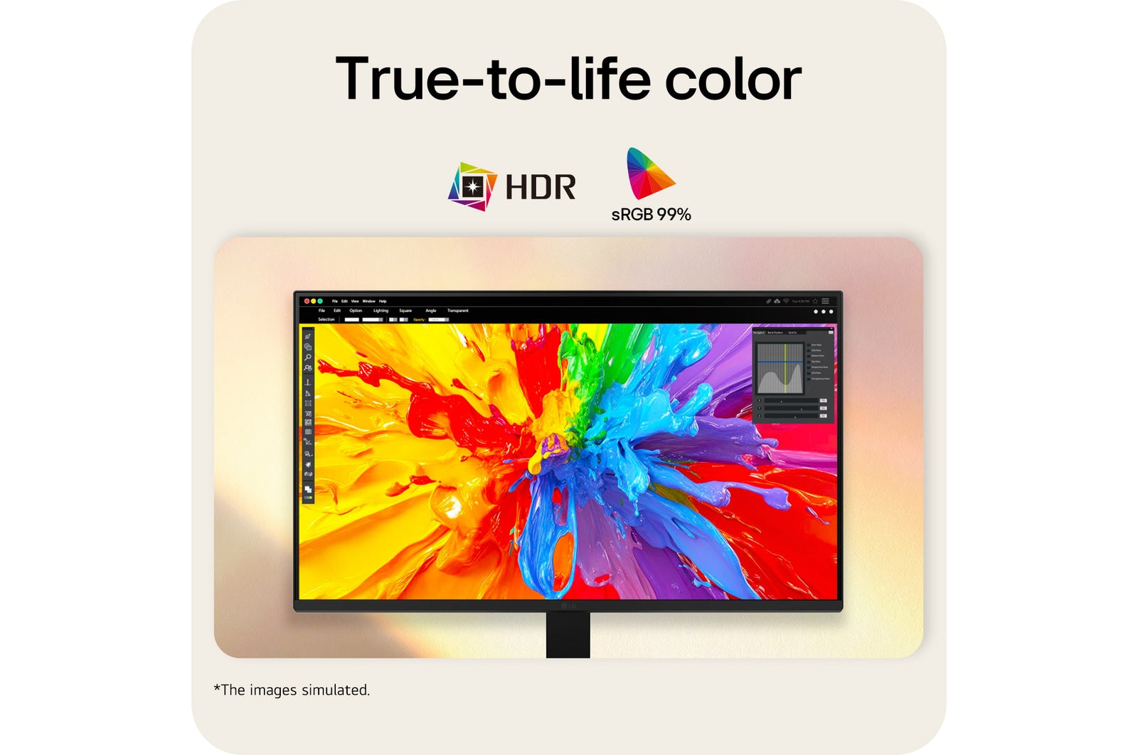 LG 24" 24U411B-B FHD 144Hz Monitor, HDMI, VGA, 100x100 VESA
