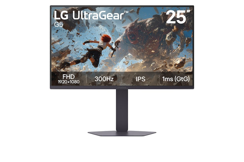 LG UltraGear G5 25" 300Hz FHD Gaming Monitor 25G550B-B