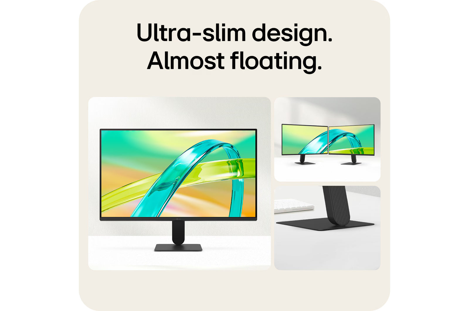 LG 24" 24U411B-B FHD 144Hz Monitor, HDMI, VGA, 100x100 VESA
