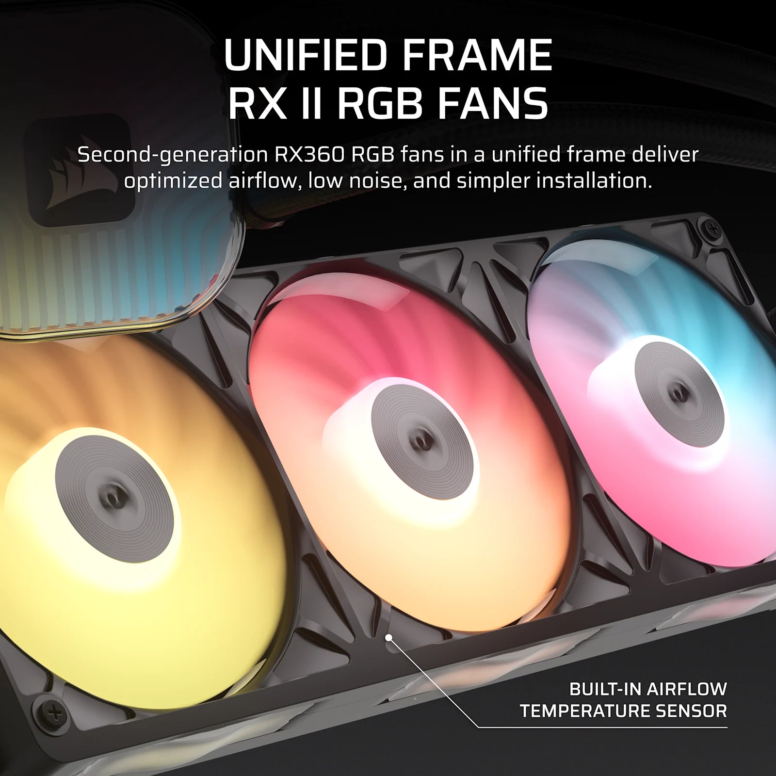 CORSAIR iCUE LINK TITAN II 360 RX RGB - Black, 360mm AIO, FlowDrive Gen 2, RX II Fan, RGB, Copper Coldplate, AM5/AM4, LGA1851/1700