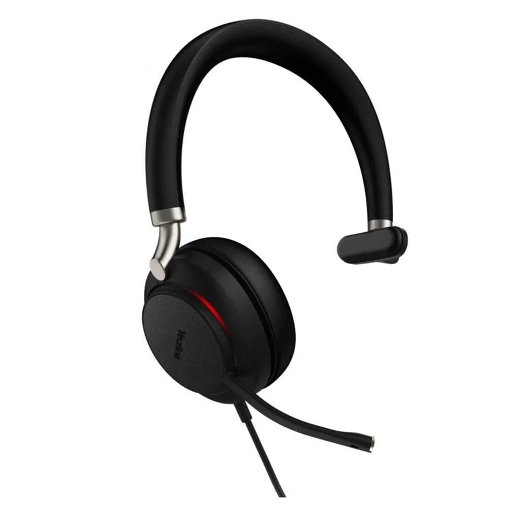 Yealink Wired UH38 UC Mono Headset, Noise Cancelling Mic, Leather, Bluetooth & USB-C