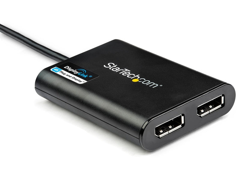 StarTech USB to Dual DP Adapter - 4K 60Hz