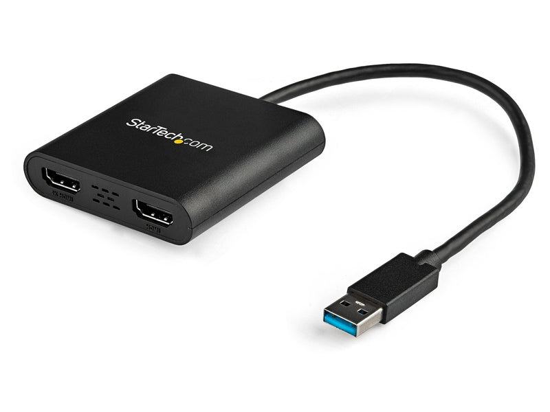 StarTech USB 3.0 to Dual HDMI Adapter, 4K, 2Yr