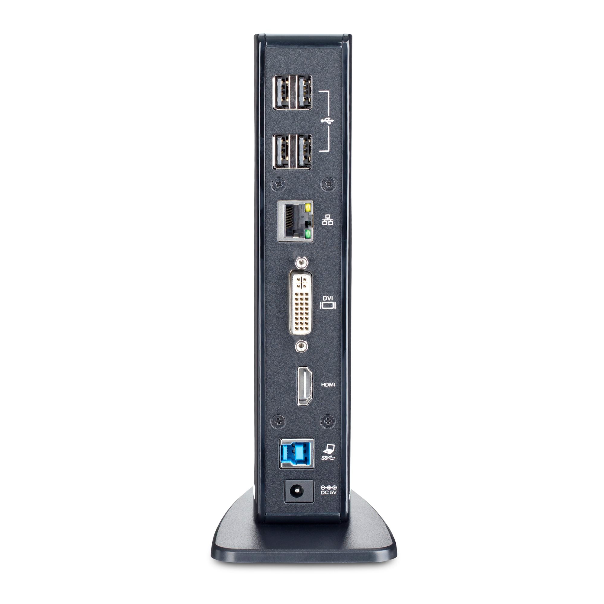 StarTech USB 3.0 Dock, Dual Display, HDMI, DVI, USB(6), 3Yr