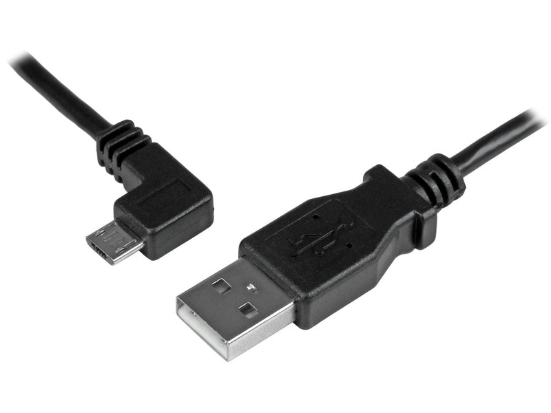 StarTech 2M USB2.0 A to Micro USB2.0 B, M/M, Left Angle, LTW