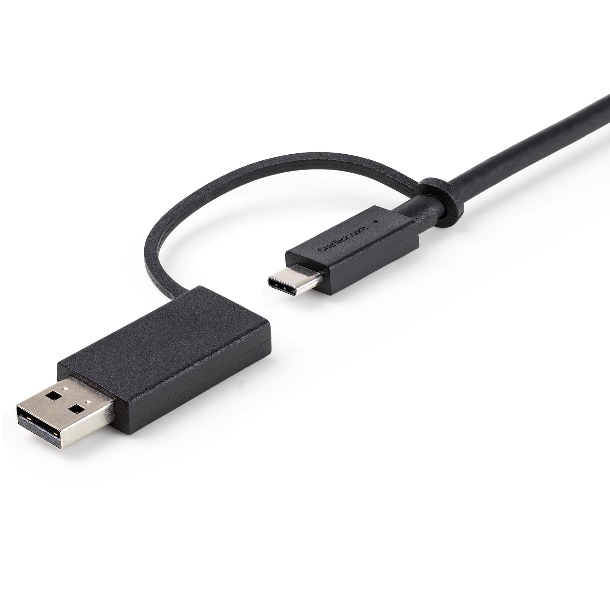 StarTech 0.9M Hybrid USB-C to USB-C Cable W/ USB 3.0-A Adapter, Supports 100W PD, 2Yr