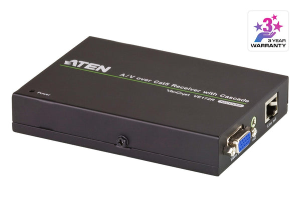 Aten A/V Over Cat 5 Receiver with Cascade for VS1204T/1208T. Cascade up to 10 level LS
