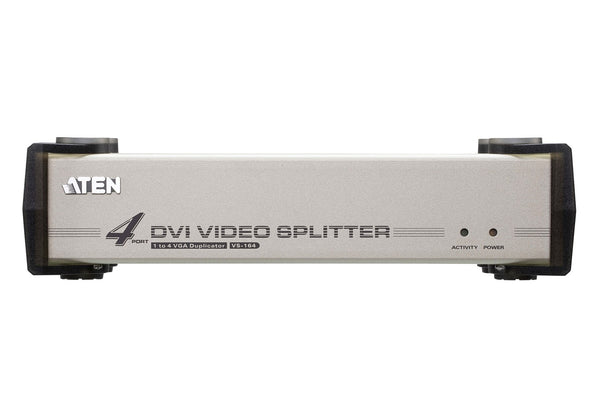 Aten Video Splitter 4 Port DVI Video Splitter w/ Audio 1920x1200@60Hz, Cascadable to 3 Levels Up to 64 Outputs