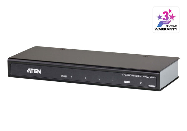 Aten Video Splitter 4 Port HDMI 4K Splitter, HDCP 1.4