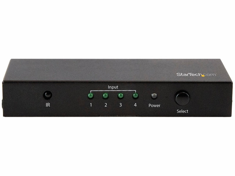 StarTech 4 Port HDMI 2.0 Switch - 4K HDMI Switch Box - UHD 4K 60Hz 2Yr