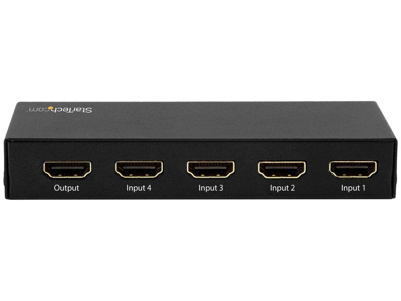 StarTech 4 Port HDMI 2.0 Switch - 4K HDMI Switch Box - UHD 4K 60Hz 2Yr