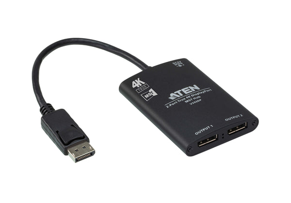 Aten VS92DP Video Splitter 2-Port True 4K resolution for dual output, up to 3840x2160@30 Hz